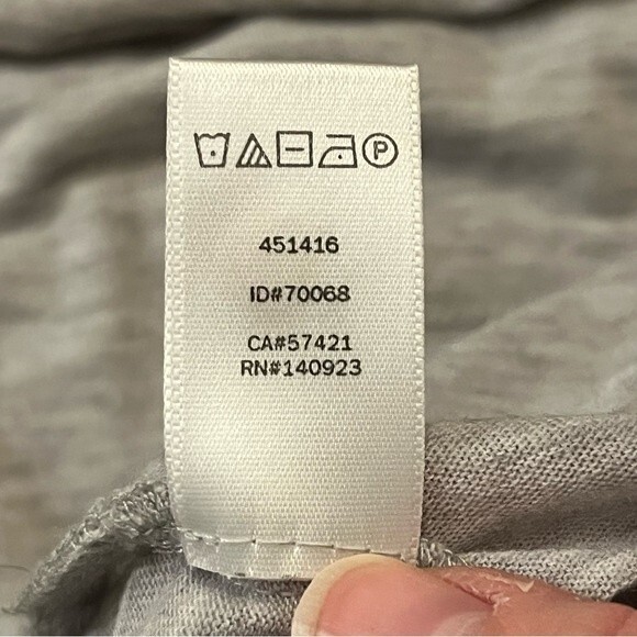 NEW Loft Medium Heather Grey Melange Turtleneck Swing Tee Size XS - Picture 8 of 8